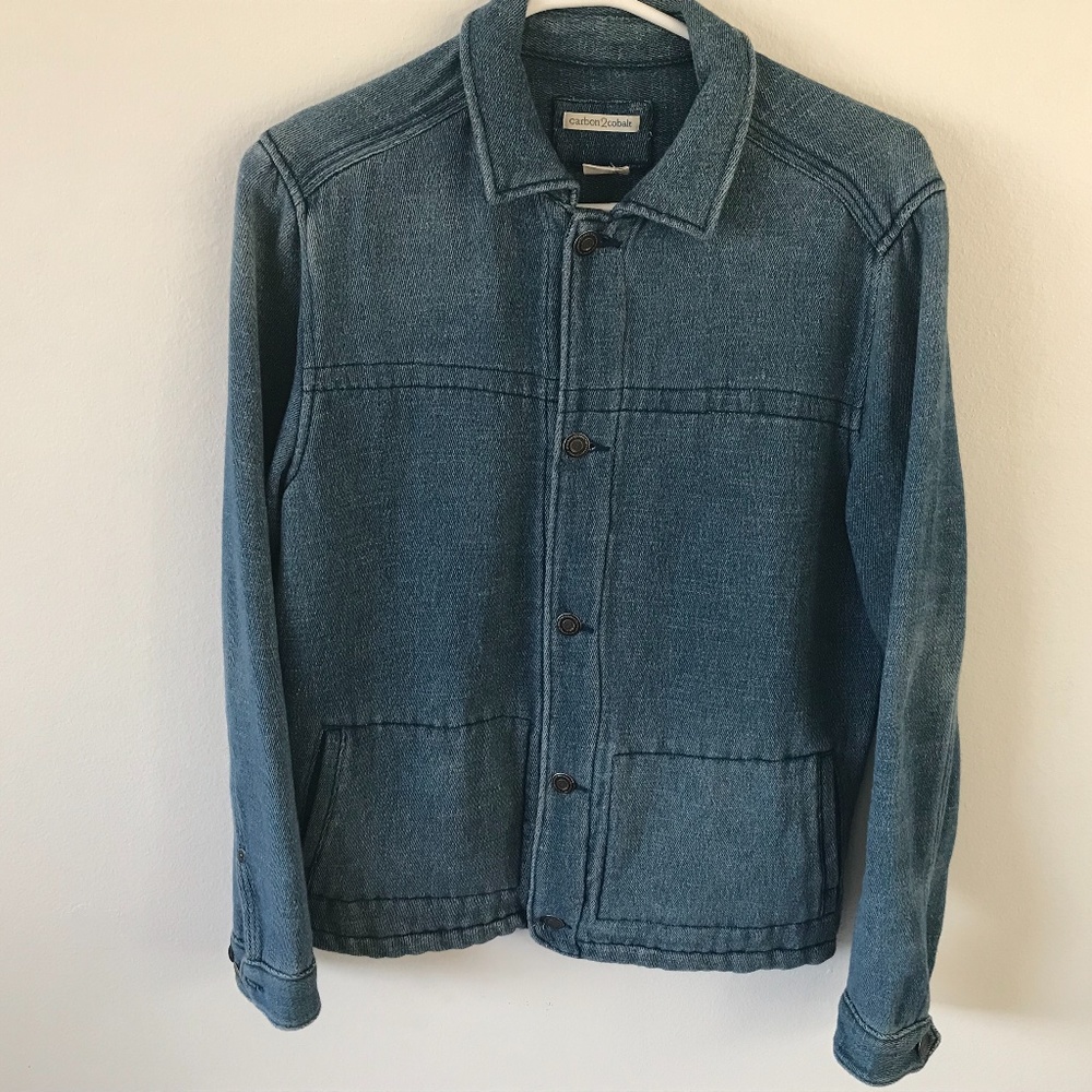 Carbon 2 Cobalt Stretch Denim Jacket Mens Size Small